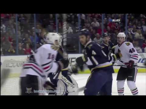 Andrew Ladd vs Eric Brewer Feb 6, 2010