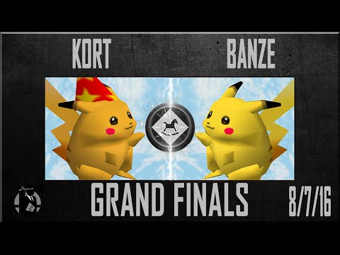 NJQR2 Grand Finals - Kort (Pikachu) Vs. Banze (Pikachu, Kirby) Super Smash Bros - SSB64