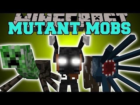 Minecraft: MUTANT MOBS (INSANE NEW BOSS & FUNNY MOBS WITH SPECIAL ABILITIES!) Mod Showcase