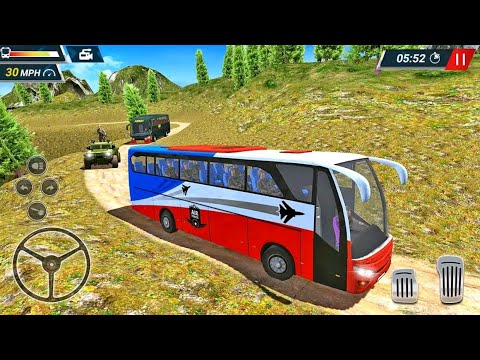 Offroad Army Bus Simulator 2019 - Mobil Balap Bus Simulator - Android Gameplay