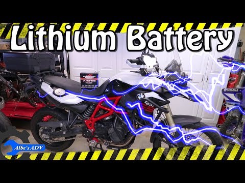 F800gs Antigravity lithium battery install