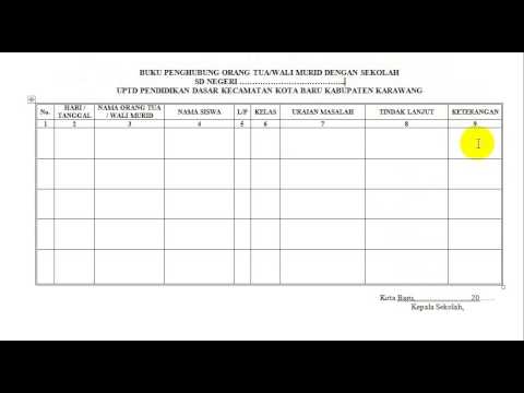 Format Buku Penghubung Orang Tua | contoh format buku penghubung orang tua wali murid dengan Format Buku Penghubung Orang Tua | contoh format buku penghubung orang tua wali murid dengan