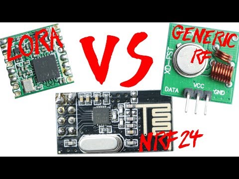 LoRa Module VS nRF24 VS Generic RF Module || Range & Power Test Video