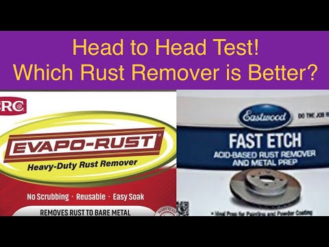 Evapo-Rust vs Fast Etch in side by side rust removal comparison test. It’s closer than you think!