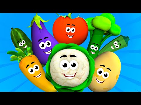 Ten Little Vegetables + More Learning Videos & Sing Along Songs for Kids