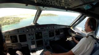 preview picture of video 'Corfu LGKR Cockpit view visual landing 35'