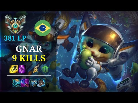 Gnar Mid vs Sett - 9 kills - Lham BR Grandmaster (381 LP) Patch 11.5