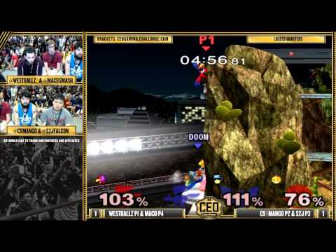 CEO 2015 - C9 Mango & S2J Vs. Westballz & MacD - SSBM Losers Quarters - Smash Melee