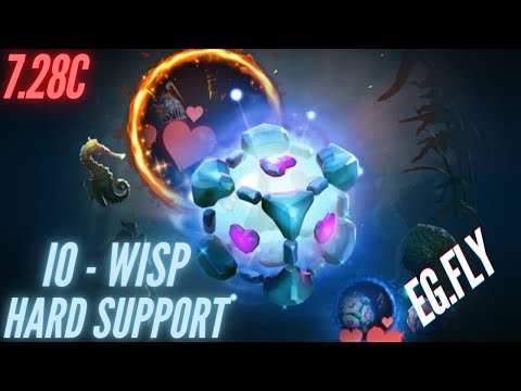 DOTA 2 PRO HARD SUPPORT IO - WISP / EG.Fly / GAMEPLAY / 7.28c