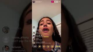 Malu trevejo arguing with step dad and mom (police