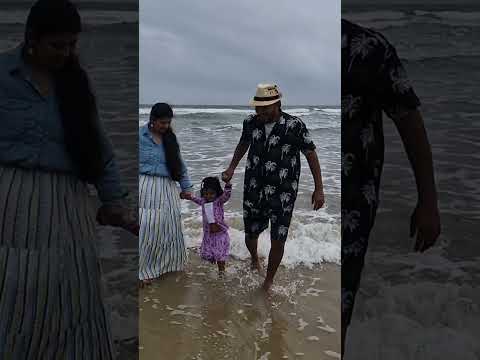My chinari thalli #beach #fatherdaughter #travel #markaanvika #shorts