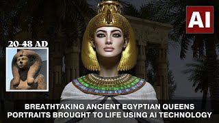 Breathtaking Ancient Egyptian Queens Portraits Brought To Life Using AI Technology