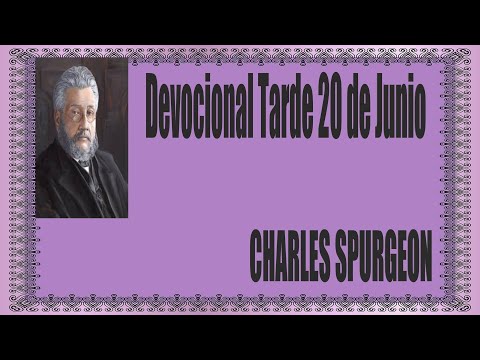 Devocional/Charles Spurgeon/Tarde 20 de Junio"En seguida dejaron las redes y le siguieron Marcos1:18