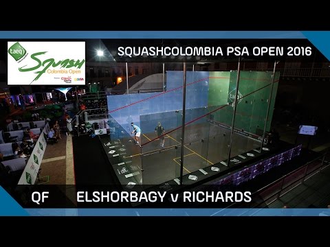 Squash: Mo. Elshorbagy v Richards - SquashColombia PSA Open 2016 - QF Highlights