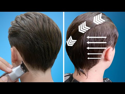 How to CUT MENS HAIR with SCISSORS | Medium Length...