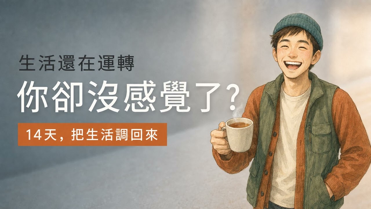 生活還在運轉，為什麼你卻愈來愈沒感覺？｜用14天，把生活慢慢調回來【一天聽一點260803】