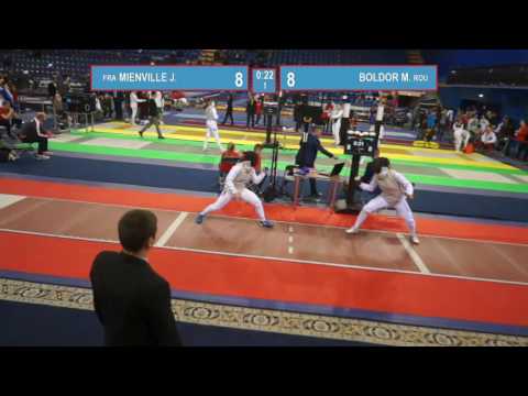 T32. BOLDOR Maria (ROU) - MIENVILLE Julie (FRA). Foil women.