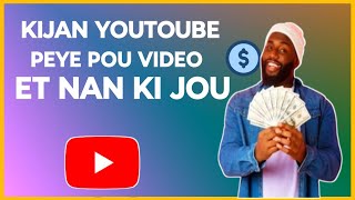 🟢 Men kòman YouTube peye et nan ki jou Google adsense depoze lajan sou kont bank ou