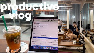productive vlog singapore 🤍 | med school acceptance, working, pilates