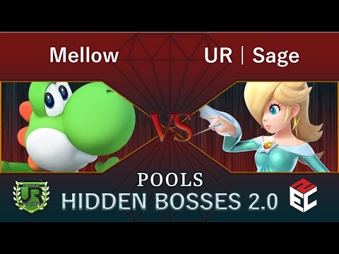 Hidden Bosses 2.0  POOLS - Mellow (Yoshi, Captain Falcon) vs UR | Sage (Rosalina)