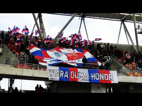 Oprawa kibiców Podbeskidzia na meczu z GKS-em Katowice | 04.12.2021