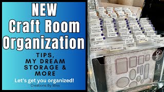 💥Organization & NEW Storage💥 TIPS to Create Dream Craft Room Storage for Quick Card Making