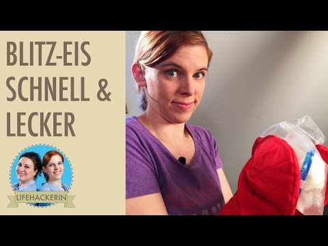 Eis selber machen in 5min | leckeres Speiseeis | Eis mit Salz Trick