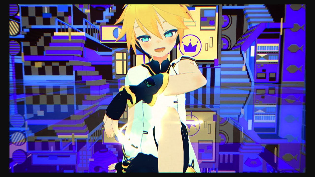 【MMD】レンくんとジャンキーナイトタウンオーケストラ 【モデル配布あり】