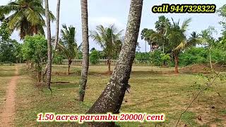 1.50 acres parambu 20000 per cent velanthavalam, palakkad dt,low budget property, kozhinjampara