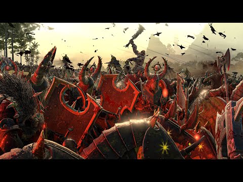 WARHAMMER BATTLE - NURGLE and LIZARDMEN vs CHAOS DWARFS and GREENSKINS