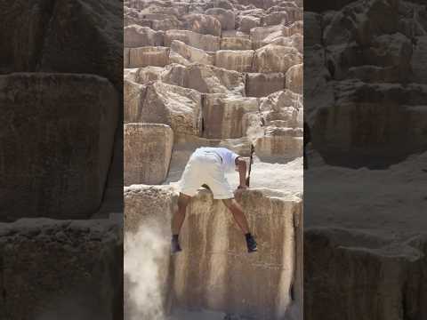 Climbing the Egyptian pyramids Gone Wrong.. #egypt #pyramid