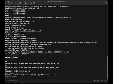 Apache #NuttX RTOS on #Ox64 #BL808 SBC: MMU Cache Disabled