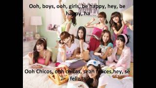 Be happy- SNSD lyrics (sub español)