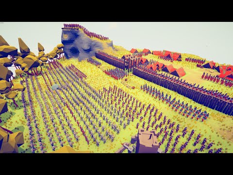 CAN 600x MEDIEVAL SOLDIER CAPTURE BANDIT FORT?  - Totally Accurate Battle Simulator TABS