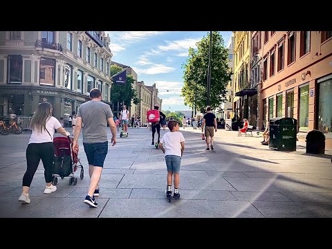 Walking Oslo june 2021 🏃🏻‍♀️ Summer time Karl Johans gate by oslo elsa67