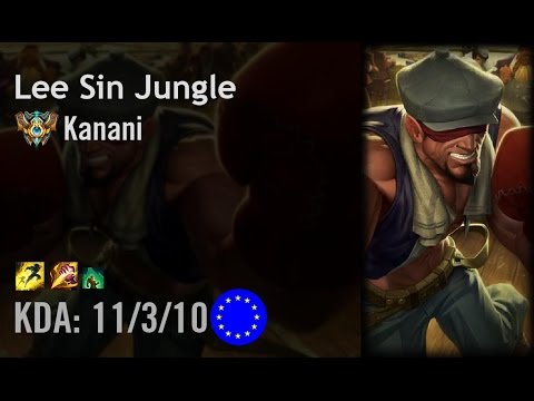 Lee Sin Jungle vs Rek'Sai - Kanani - EUW Challenger Patch 6.9