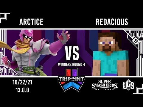 Tripoint Smash Ultimate 117 - Winners Round 4 - Arctice(Captain Falcon) Vs. Redacious(Steve)