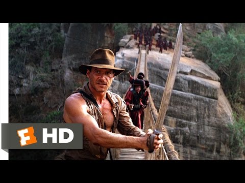 Indiana Jones and the Temple of Doom (9/10) Movie CLIP - The Rope Bridge (1984) HD