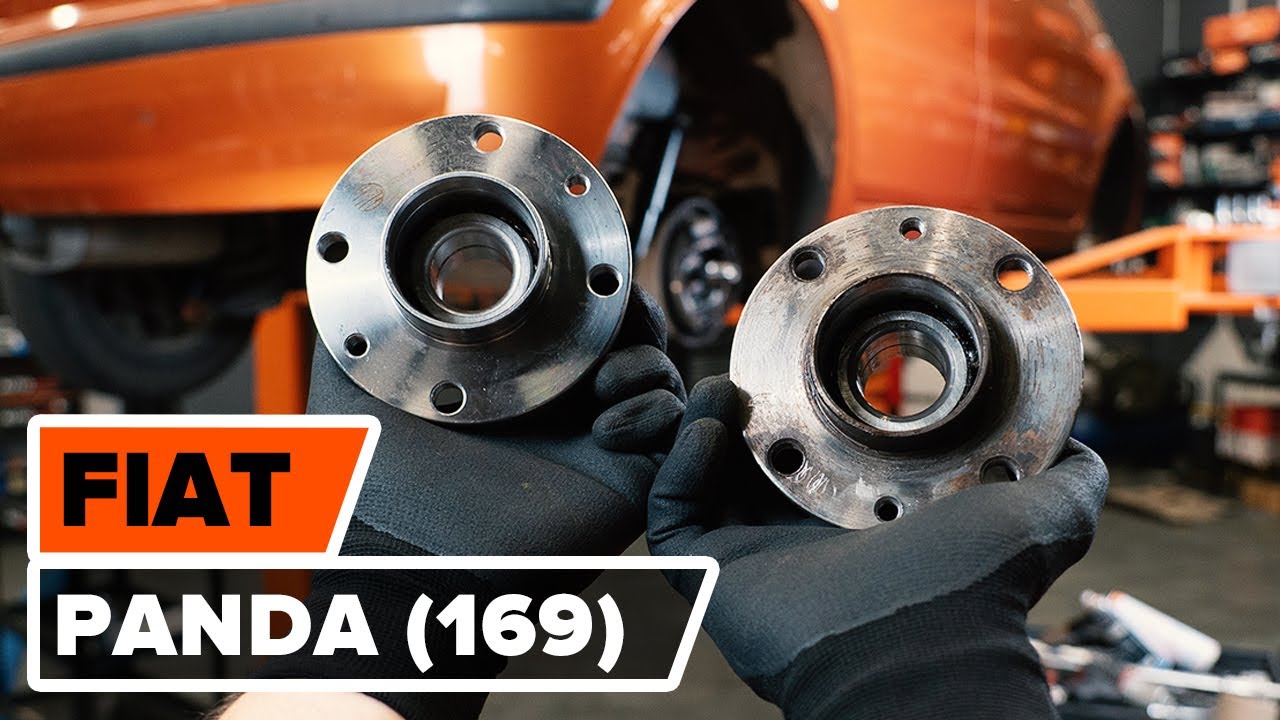 Kaip pakeisti Fiat Panda 169 rato guolio: galas - keitimo instrukcija