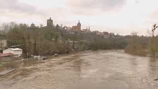 preview picture of video 'Hochwasser Neckarhochwasser 2015 - Bad Wimpfen'