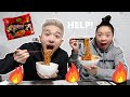 DEAF Sibling Try The SPICY Noodle Challenge!