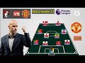 Bournemouth vs Manchester United Line Up 4-4-2 With Mount Matchweek 33 Premier League 2023/2024