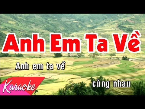 KARAOKE | Anh Em Ta Về - St. Phan Nhân | Beat Chuẩn