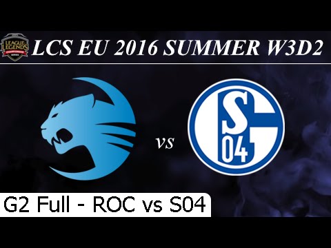 ROC vs S04 Game 2 Full - LCS EU Summer 2016 W3D2M7 Roccat vs Schalke 04