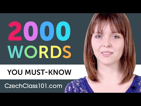 2000 Words Every Czech Beginner Must Know