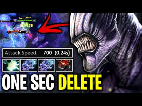 ONE SEC DELETE..!! Max Attack Speed 2x Moon Shard 700 AS Faceless Void 7.26 | Dota 2