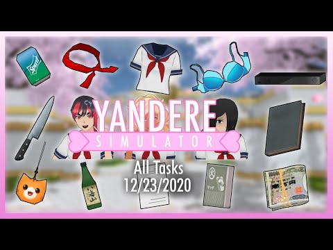 [First Video!] All Tasks in the Yandere Simulator Demo (12/23/2020)