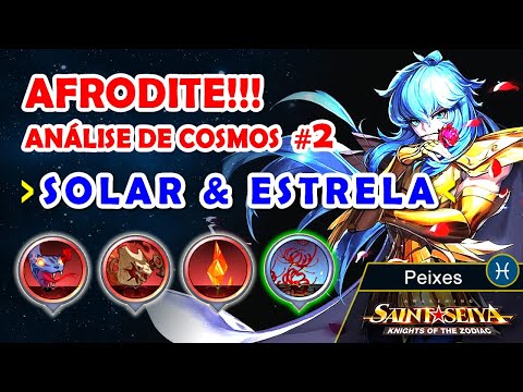 Análise de cosmo do AFRODITE DE PEIXES - Solar e Cristal de Fogo #2 - Saint Seya Awakening