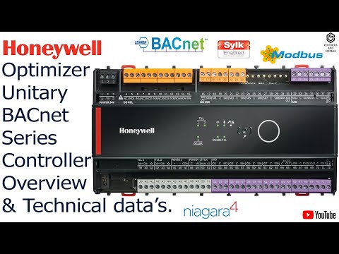 This video provides an overview and technical data for the Honeywell Optimizer Unitary BACnet series controller.