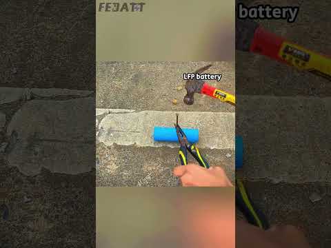 Nail penetration testing for NMC VS LFP!! Which performance is better? #factory #battery #test #diy